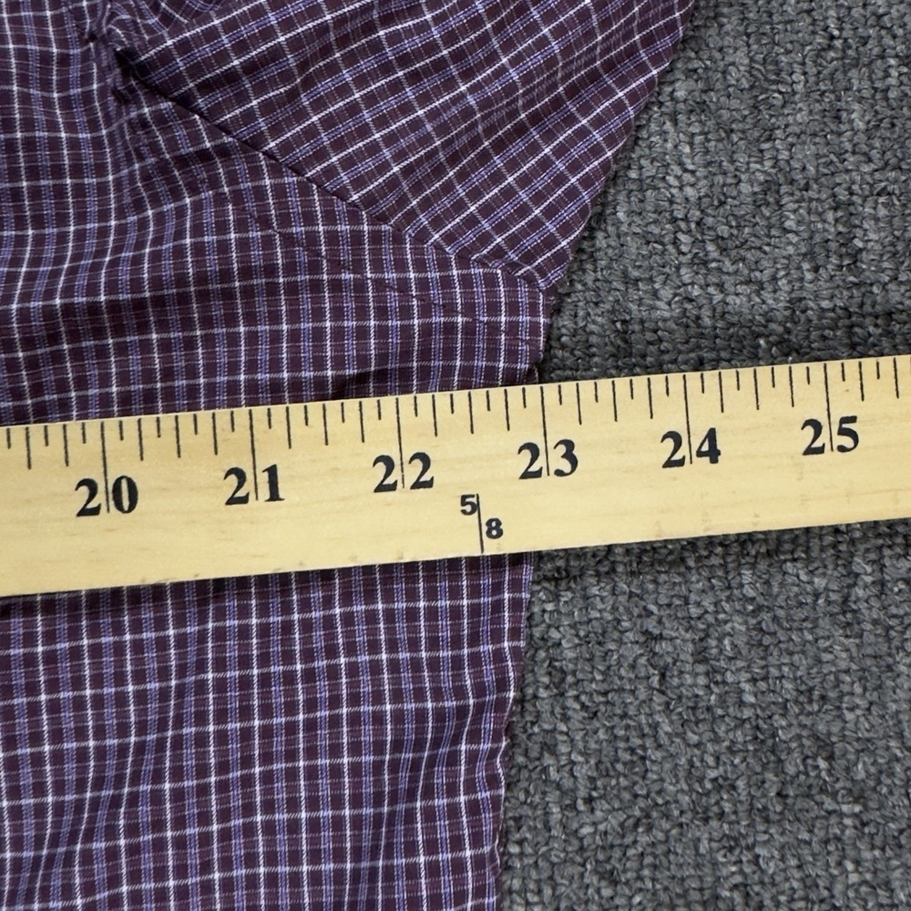 UNTUCKit Slim Fit Plaid Long Sleeve Button Down Shirt Men's XL Nylon Casual - Picture 7 of 11